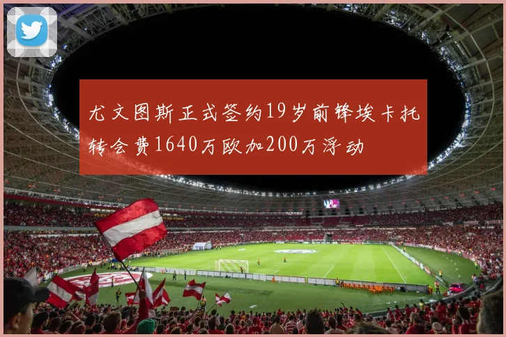 尤文图斯正式签约19岁前锋埃卡托转会费1640万欧加200万浮动
